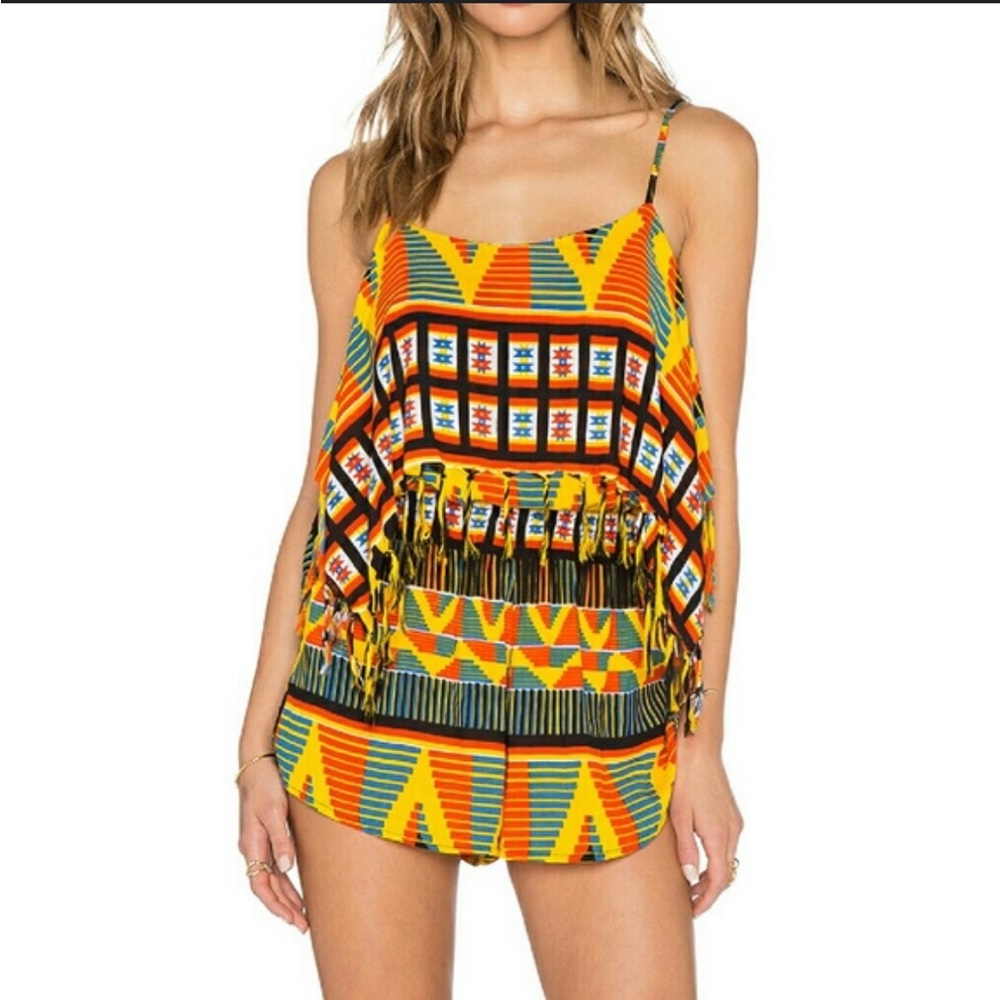 Indah Kerala King Fringe Romper